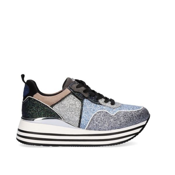 SNEAKER GLITTER CHAUSSETTE 74-232EX03 PEWTER