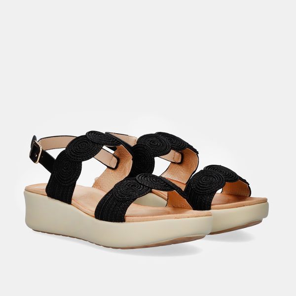 SANDALE CONFORTABLE EXÉ BZX23170-R11 NOIR