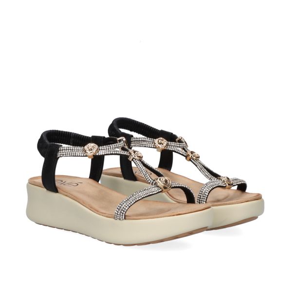 SANDALE EXÉ COMFORT BZX33170-002 STRASS NOIR