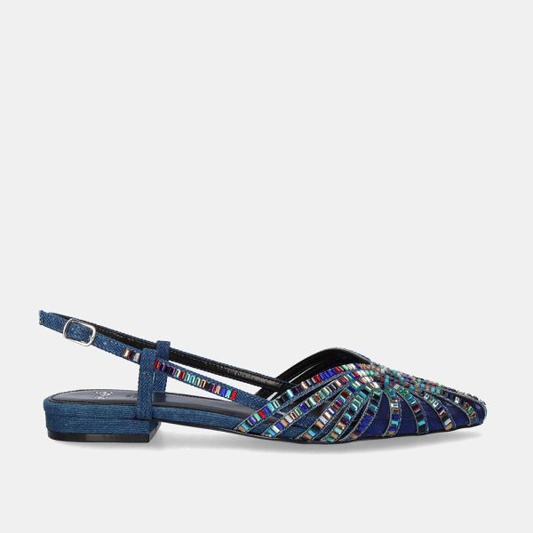 SANDALE KENDAL-244 STRASS DENIM