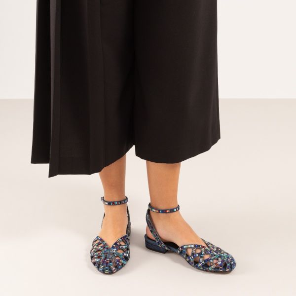 SANDALE EXÉ LOLA-360 STRASS MULTICOLORE