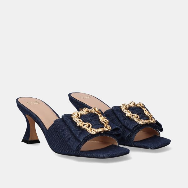 SANDALE À PETIT TALON LUCIA-190 JEANS BLUE
