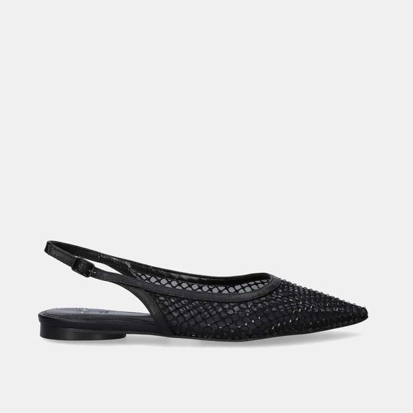 SANDALES PLAN MIAMI-222 STRASS NOIR