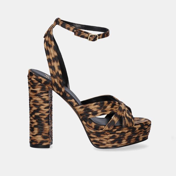 SANDALE À TALON HAUT OPHELIA-832 LEOPARD