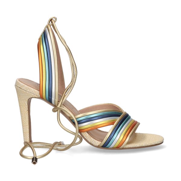 SANDALE À TALON EXÉ REBECA-393 METALLIC MULTICOLORE